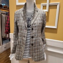BCBG 비씨비지 가격파괴!! 여름 이솝 린넨 체크 자켓