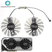 FD10015H12S GAA8S2U Palit GTX 1070Ti GPU VGA 대체 쿨러 팬 GeForce Jetstream Fan, 한개옵션0