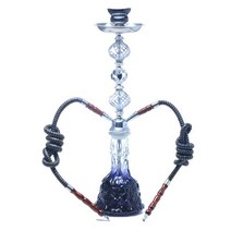 Hookah Set Shisha Water Pipe 2 Hoses Party Supply for Man Time 흡연 액세서리 Narguile Complete, 08 H