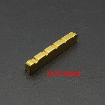 4/5/6 문자열 황동 너트 및 안장 멀티 크기 골드 도금 일렉트릭 기타 어쿠스틱 베이스 부품, 04 5 String 45x6x9MM