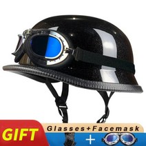 제 2 차 세계 대전 독일 스타일 헬멧 오픈 페이스 오토바이, A8+M