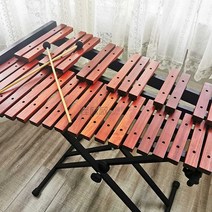 고급 마림바 실로폰 칼림바 37음 타악기 교습용 연주, 37음 (플리트) 마호가니 카리용