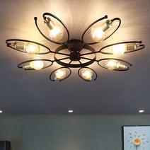 엘르 8등 인테리어 직부조명 LED 거실등 방등 포인트 카페조명 천장조명