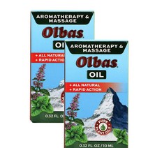 올바스 테라피 아로마 마사지 오일 힐링오일 Olbas Oil Aromatherapy & Massage 9ml 2팩