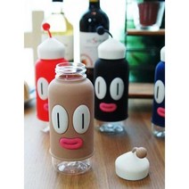 특이한 입체 디자인 텀블러 물병 헬스물통 물디스펜서, 블루