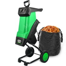 우드칩 나무가지분쇄기 정원도구 관리기 잔가지파쇄기, 2400W 분쇄기 + 30미터 전선