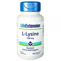 L-Lysine 620 mg 100 채식주의자 캡슐 - 팩 2