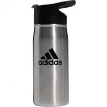 아디다스 450ML 텀블러 커피 차용 플립 탑 뚜껑이 있는 금속 물병 텀블러, Stainless Steel/Onix Grey/Blac, One Size