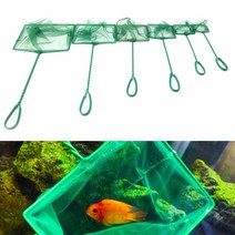 어군탐지기 어탐기 휴대용 수족관 물고기 탱크 광장 새우 작은 Betta 테트라 그물 부동 개체 게 청소 도구, 01 Green_01 3 inch