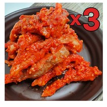 3개 묶음 국내산 가자미식해 1kg 수제 강원도 삼척 가자미 식해 전통음식 발효 저장음식 젓갈 밥도둑