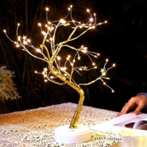 오너클랜 자작나무트리 물방울골드(건전지-USB 겸용), 단일 본품