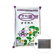 자재1번가 블루베리 전용 상토 흙 50L + 깔망 피트모스 블루베리 분갈이 분갈이 용토 배양토 한아름, 1개