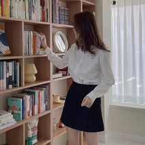 바잉몰 여성 트루러브 베이직 투버튼 언발 셔츠