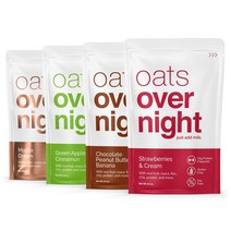 Oats Overnight 오트오버나이트 오버나이트 오트밀 오나오 버라이어티팩 2.7oz(77g) 24팩, 1개