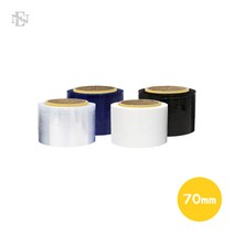 (미니 핸드랩전선랩 70mm) 잘풀리는 공업용랩 스트레치필름 낱개, 슬리터 투명 20T-230M, 70mm - 1개