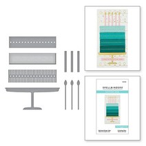 Spellbinders 스티치 프린지 케이크 에칭 다이 금속