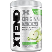 체중조절 XTEND 오리지널 BCAA 파우더 딸기 키위 스플래시 | 아미노산이 들어간 설탕 프리 운동 후 근육 회복 음료 남녀 7g BCAAs 30인분, 블루 라즈베리 아이스, 30인분(1팩)