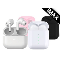 iMax프로 V5.0 무선 블루투스 이어폰 팟 (고급가죽케이스증정)삼성 애플 호환 블루투스이어폰, 블랙