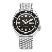 세이코5 세이코 SEIKO SRPD73K1 다이버 신형 블랙 오토매틱 남성용 메쉬밴드 메탈시계 42.5mm