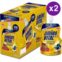 아미노바이탈 아미노산 젤리 드링크 사과맛 135g 6개입 2 팩 Amino Vital Gold Jelly Drink Perfect Energy