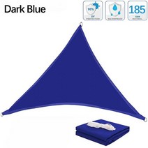 Shade Sail Triangle Shade Sail Garden Patio Waterproof Polyester Awning Swimming Awning Campi, 400x400x400cm, Dark Blue