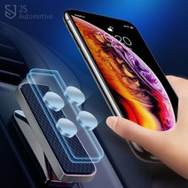 JS automotive 제네시스 GV60 슬림 회전 마그네틱 강력 핸드폰거치대 시야방해없는 스마트폰 홀더 악세사리 용품, 실버그레이 1P