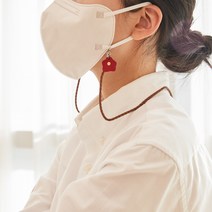 마스크 스트랩 가죽 목걸이 화잠레더