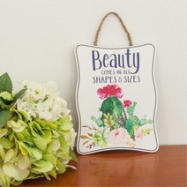 꽃집데코 벽면꾸미기 일러스트액자 여친선물 행잉플랜트 인테리어조화 청첩장꽃 벽장식, 선인장