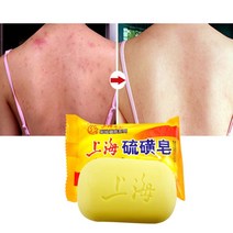85g 상하이 유황 비누 유황 지루 안티 곰팡이 목욕 건강 비누 thylox 바 비누, 85g 1개