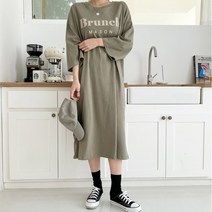 집에서입는 맨투맨롱원피스 77사이즈 88사이즈 원피스