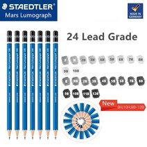 프리즈마색연필 애니메이션색연필 프리즈마색연필72 1 pc 블루 배럴 staedtler mars lumograph 드로잉 및 스케치 연필 24도 사용 가능, 1pc 4b