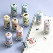 디작소 디자인 문구 아이코닉 하루 다이어리 스탬프, 06 일단 먹자
