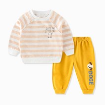 [항공배송] 어린이 스웨터 봄과 가을 서양식 긴 소매 스포츠 바지 소년과 소녀 겉옷 아기 옷 두 조각 세트