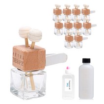 [디퓨저 KIT] 차량용 우드사각리드세트 10개 만들기, 미드나잇자스민 50ml, 미드나잇자스민 10ml