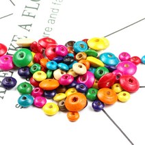 주판 모양 나무비즈 대용량 500g 조각나무 우드구슬 공예재료 팔찌만들기, 약6x12mm, 약6x12mm