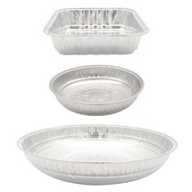 일회용 배달용 알루미늄 냄비 찌개 전골 포장 사각 원형 경냄비, 원형 중(1호)뚜껑