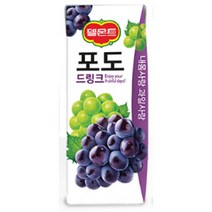 칠성 탕비실 손님대접 가족간식 델몬트 드링크 포도 주스 과즙음료 과일주스 생과일 190ML 48개, 30세트