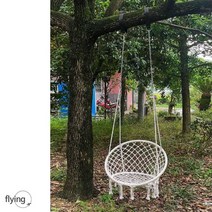 야외 해먹 그네 휴식 힐링 펜션 리조트 정원용 만들기, 성인용 아이보리 2-2.8m + 60cm 쿠션