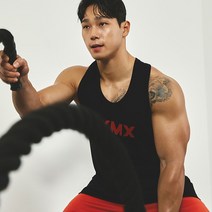 [젝시믹스] XMMSL06J2 드라이 코튼 앤 메쉬 딥컷 슬리브리스