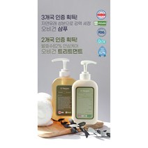 오비건 샴푸+트리트먼트 세트 FDA 독일 더마 프랑스이브비건 인증, 1세트