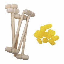 블럭용 나무망치와 골무세트_10세트 DIY키트 집콕만들기, 단품