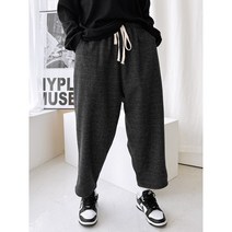 민트위니 여성용 벌집배기 기모 바지 겨울 밴딩 오버핏