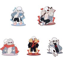 [캐릭터 키홀더] 언더테일 열쇠고리 5종 세트 for Undertale 아크릴 키체 모에 굿즈 모에 굿즈 애니메이션 가방 휴대용 열쇠 자동차 장식 용품