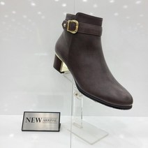 여성 벨트장식 앵클 부츠 5cm HB 브라운 117508