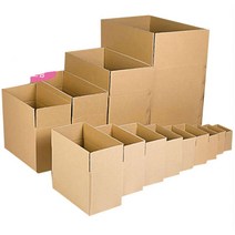 포장용 택배상자 포장상자 골판지 종이 박스 대 10개, box 중5호290x170x190