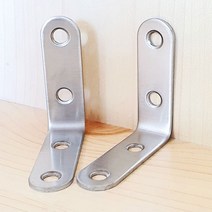 스텐 꺽새 ㄱ자 브라켓 꺾쇠 가구 코너 장석 4구 50mm 경첩 욕실장 화장실 꺽쇠 옷장 각철 부속 앵글 신발장 이음쇠 고정쇠 보강 연결 코너철 모서리 목재 연결 고정 철물