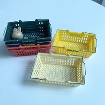 덜튼 데스크 미니 바스켓 마켓 바구니 소품, 오렌지