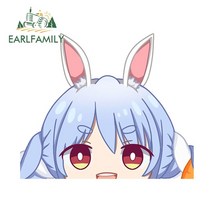 EARLFAMILY-이누가미 코론 홀로라이브 자동차 스티커 13cm 노트북 앞 유리 액세서리 데칼 바이크 오토바이 RV JDM 밴용, 02 YT-193887-13cm, 02 YT-193887-13cm