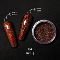 금속 네일 미러 파우더 반짝이 젤 폴란드어 문질러 먼지 이는 골드 실버 고급 크롬 플레이크 안료 DIY 액세, 한개옵션1, 25 C004