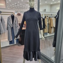 크로쉐레이어드니트원피스 (SAKO31161 블랙 아이보리)